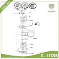 Fechadura de porta traseira do reefer do caminhão refrigerado 304SS